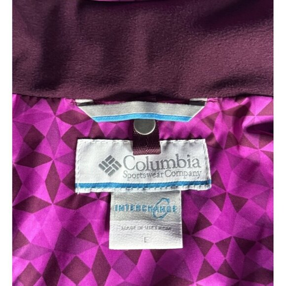 Columbia Women’s Sz L Bright Plum Hot Pink Full Zip Outdoor Jacket - Picture 5 of 13